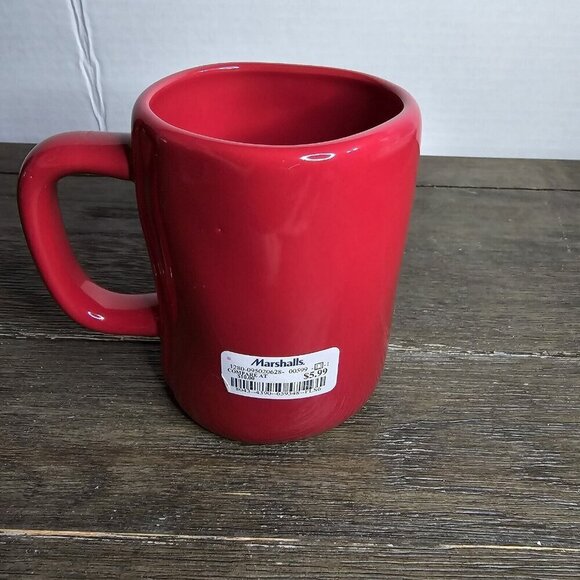Rae Dunn Artisan Muah! Red Valentine's Day Mug Coffee Tea Cocoa 2021 Magenta - Picture 4 of 8